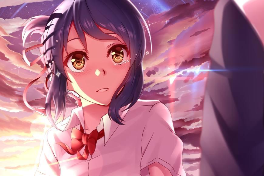 流泪少女动漫壁纸,你能为她拂去眼泪吗?最后一张初音让人心疼